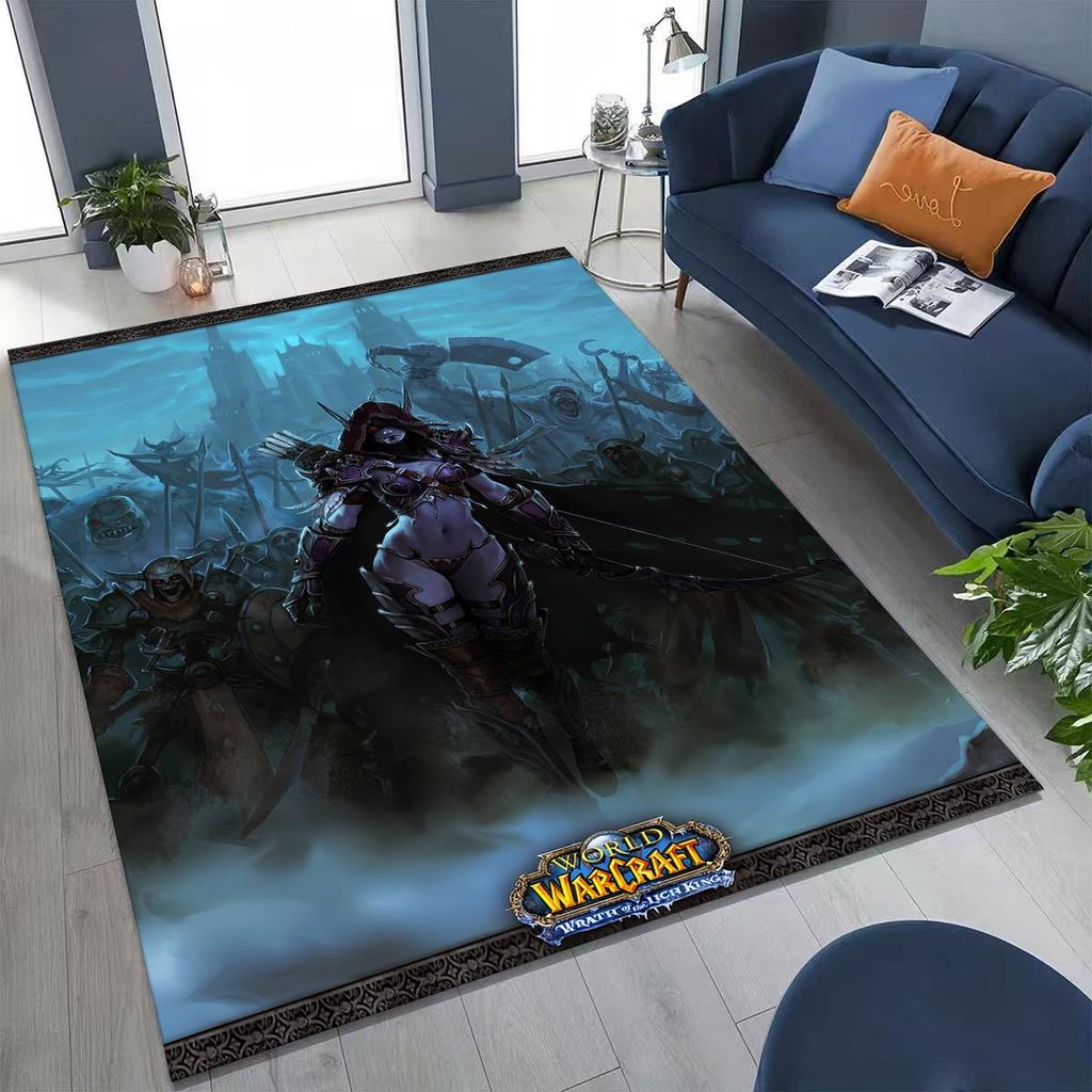 WOW World of Warcraft Артас Демон Иллидан Сильванас Ковер для Спальни Гостиной Дивана Дома Придверный Коврик Декор, Детский Нескользящий Коврик
