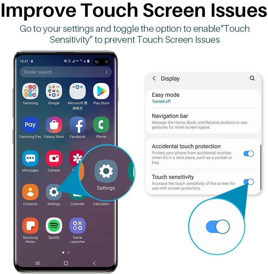 [2 шт.] - Гибкая защитная пленка для экрана для Galaxy S21 S22 S23 S24 S25 Ultra 5G, [Поддержка разблокировки экрана] [Антишпион] [Дружественный к чехлу] Защитная пленка