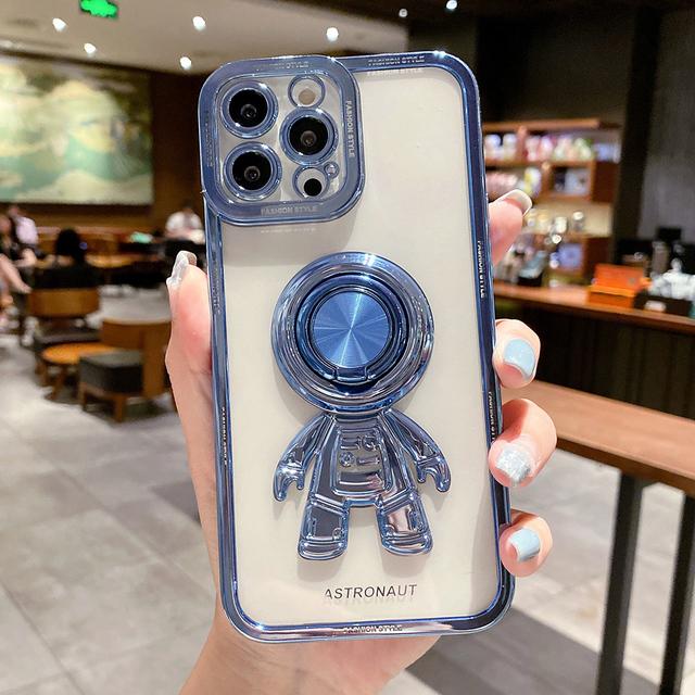 Модный чехол-подставка с кольцом на палец астронавтов для Iphone 13 11 12 14 Pro Max Xs Xr X 7 8 14 Plus противоударный чехол-подставка из ТПУ