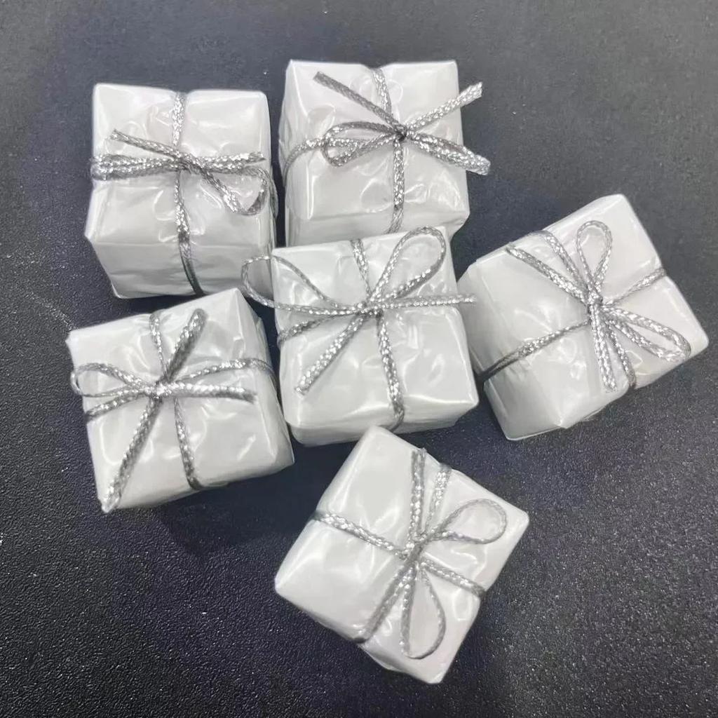 12 шт. Мини подарочные коробки - Украшения для рождественской елки, Красочный пенопластовый подвесной декор для новогодней вечеринки