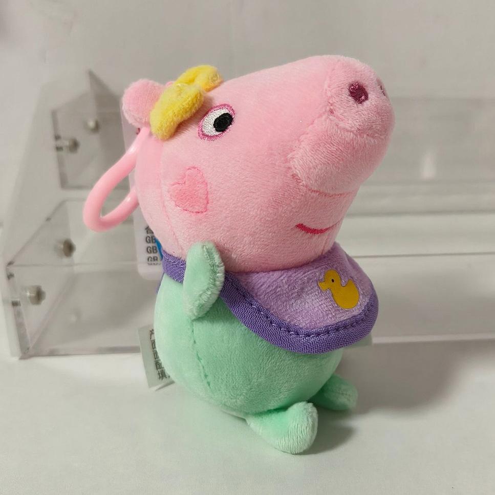 16-19CM Genuine Peppa Pig Bundle pocket 8 Friends Daddy Mammy Peppa George Plush Bahs Stuffed Dolls Pajamas Peppa Kids Gift