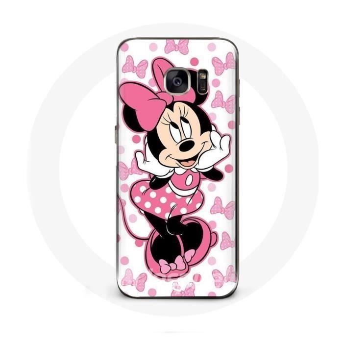 Case for Samsung Galaxy S7 Edge Minnie Mouse Cartoon Cute Pink