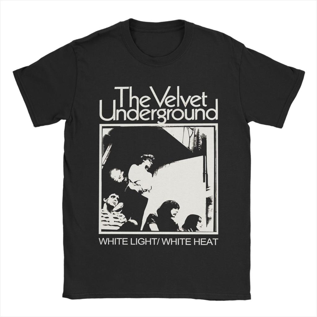 Футболка Velvet Underground Унисекс Хлопковая одежда Хип-хоп Круглый вырез Короткий рукав