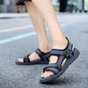 Fashion Black Outdoor Beach Sandals Men Summer Leisure Holiday Sandals Sneakers Men Shoes 2024 New Outdoor Male Retro Comfortable Casual