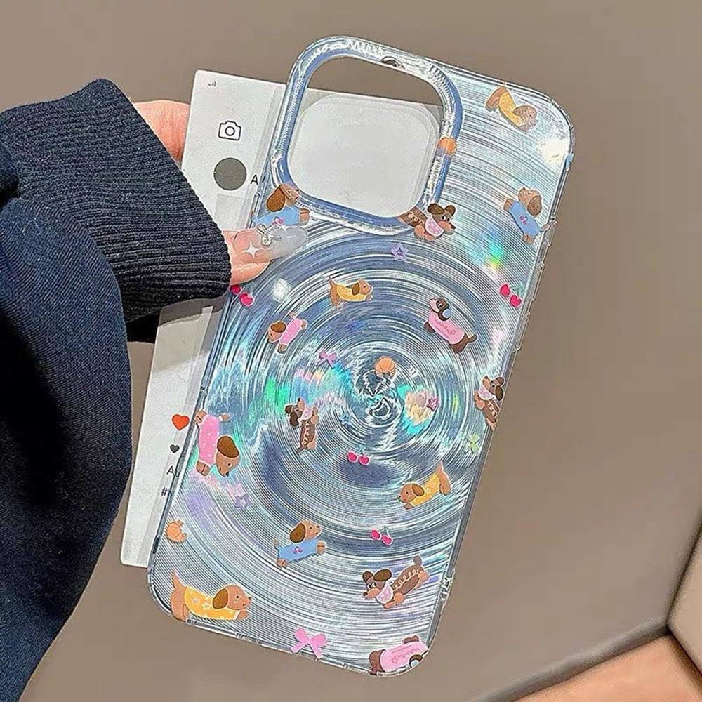 Y2k Stars Vortex Pattern Phone Case For iPhone 14 Pro Case iPhone 15 11 13 12 16 Pro Max Cartoon Shockproof Soft Silicone Cover