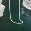 Simple Cauliflower Collarbone Chain Female Sparkling Flash Necklace Starry Plain Chain Design Floral Single Necklace