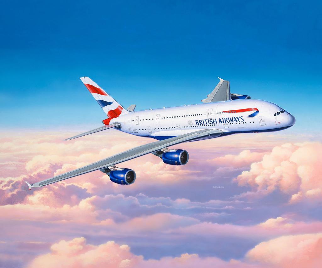 Revell Масштабный Пластиковый Набор British Airways 03922 1/144 A380-800