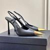 Fashion New Fashion Street Style Pointed Toe Women Pumps Fashion Slingbacks Thin High Heels Elegant Stripper Prom Ladies Sandals Shoes