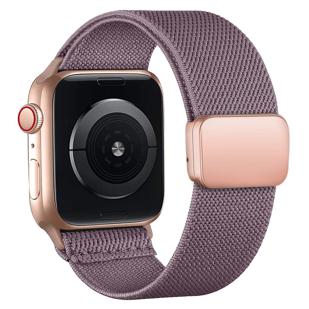 Магнитный петлевой ремешок для Apple Watch 40мм 44мм 45мм 49мм 41мм, нейлоновый браслет-скранчи для iwatch Series ultra 2 9 3 6 7 8 se 10