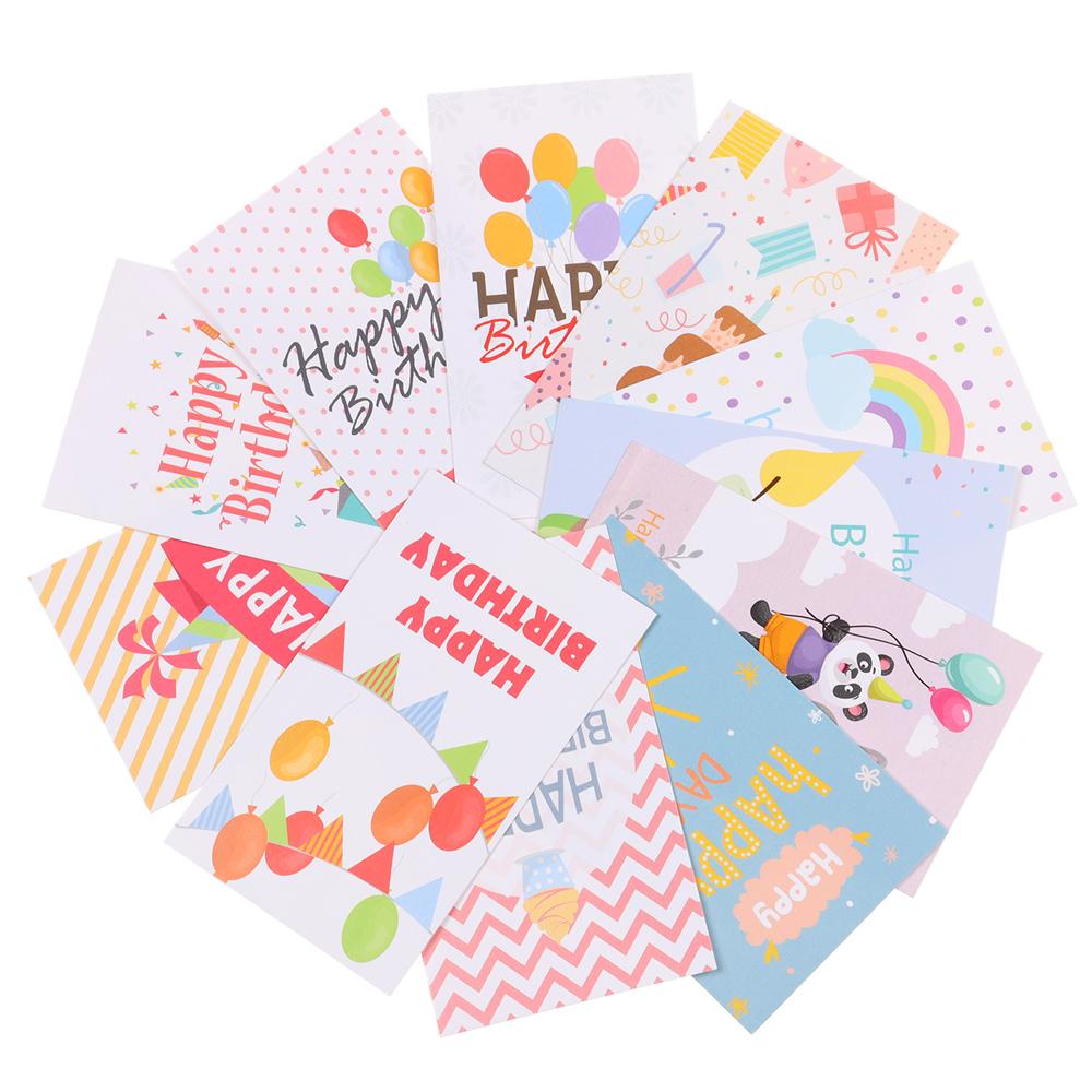 Картонная подарочная упаковка, поздравительные этикетки с мультяшными животными, открытки с днем ​​рождения, открытка с сообщением