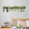 90x30 см наклейки на стену с зелеными растениями, водонепроницаемые, самоклеящиеся, из ПВХ, современная гостиная, детская спальня, растение в горшке, зелень, настенное художественное украшение, наклейка