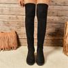 Женские модные длинные сапоги 2025 года, новые роскошные дизайнерские сексуальные сапоги на высоком каблуке, женская обувь, модная плиссированная обувь на осень-зиму