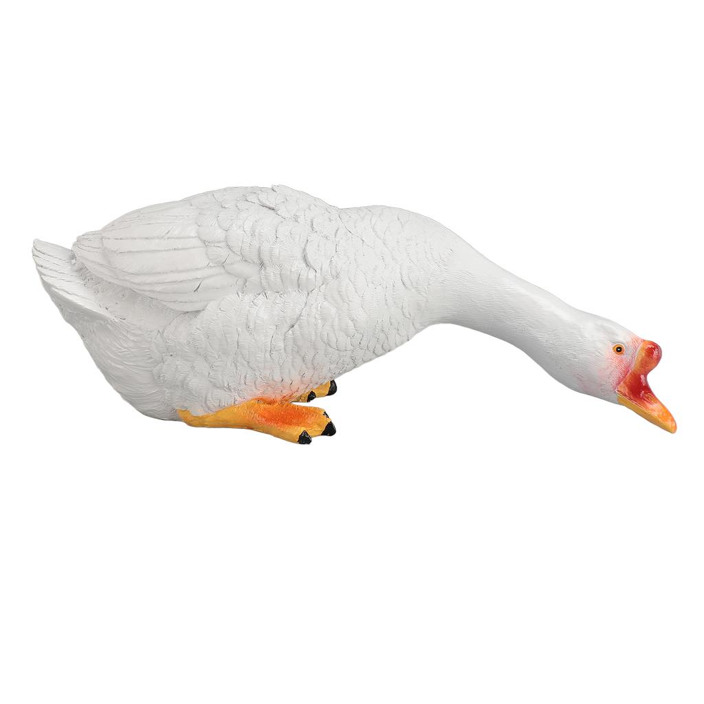 Статуэтка гуся из смолы, садовый декор, фигурка, украшение для лужайки у бассейна, двора, наружное украшение, смешное