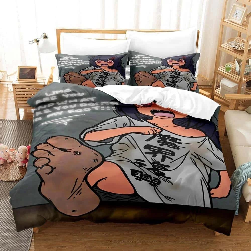 3D Anime The Great Jahy Will Not Be Defeated! Bedding Set Single Twin Queen King Size Bed Set Adult Kid Bedroom Duvet Cover Sets