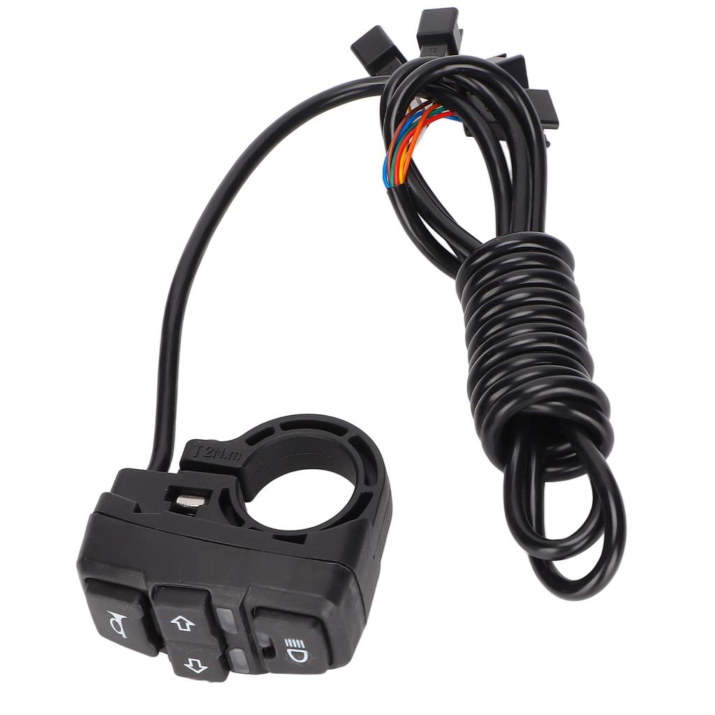 DK336 Переключатель на руле мотоцикла 3 в 1 Свет Сигнал Поворотник IPX4 Водонепроницаемый для Электрического велосипеда Транспортного средства 48В