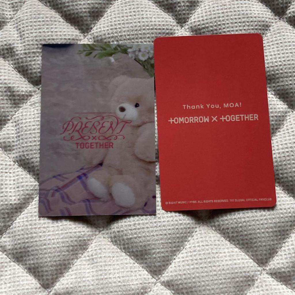 [USED] TXT Yeonjun 3/8 Japanese Edition FANLIVE MOAZONE 2-Piece Trading Card