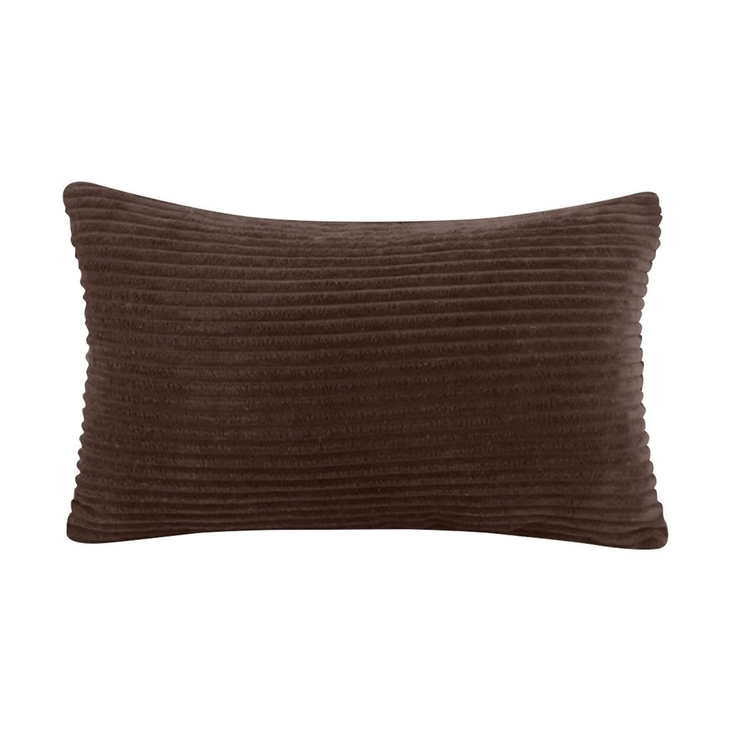 Домашний текстиль: Мягкий вельвет, полосатый бархат, прямоугольный декорированный чехол для подушки