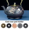 Чугунная подставка под горячее, нескользящая, теплоизоляционная, для защиты стола от горячей посуды, многоцелевой кухонный коврик, чайник