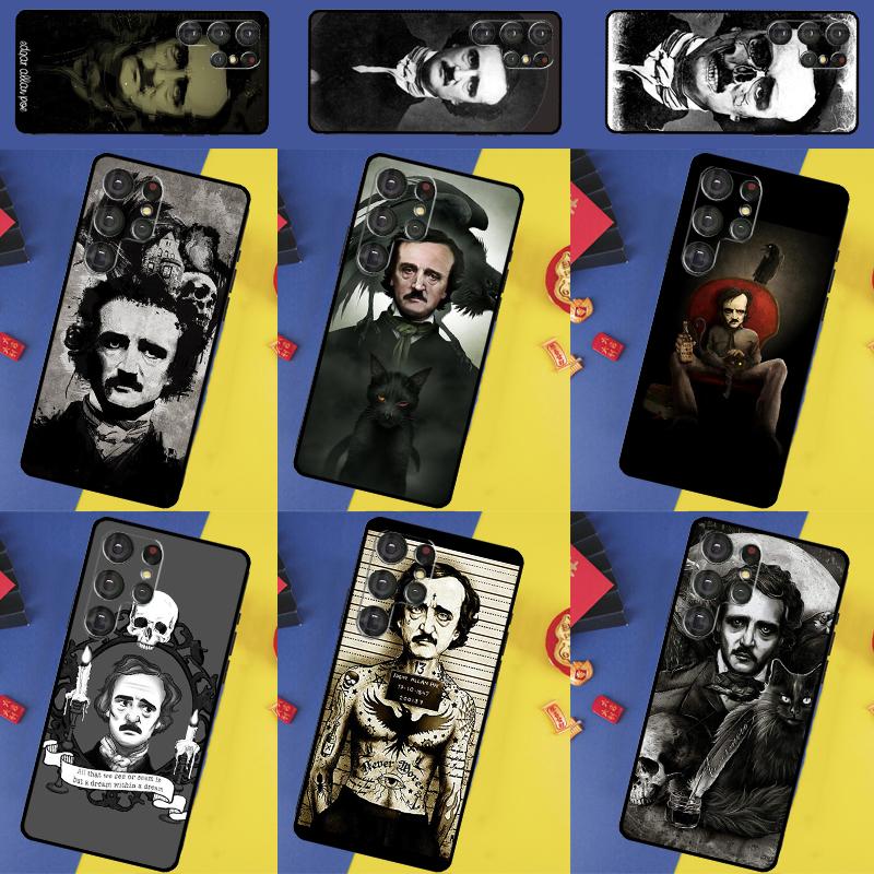 Edgar Allan Poe Phone Case For Samsung Galaxy S25 S24 Ultra S9 S10 S20 S21 S22 S23 Plus S24 FE Back Cover