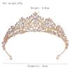 DIEZI Korean Luxury AB Silver Color Crystal Tiara Crown Women Girls Wedding Birthday Party Elegant Bridal Queen Hair Accessories