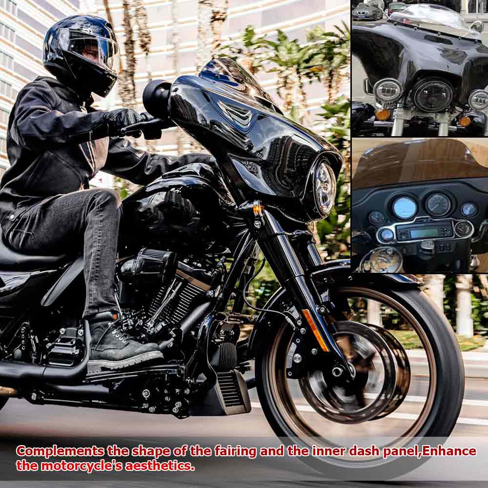 9" Мотоциклетные Аксессуары Волна Ветровое Стекло Дефлектор Ветра Для Harley Touring Tri/Electra/Street Glide FLHX/I 2014-ВЫШЕ