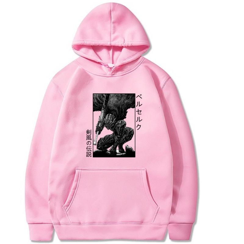 Berserk Japanese Animation Hoodie Men's and Women's Harajuku Pullover Street Wear Unisex Autumn Winter Plushed Sweater