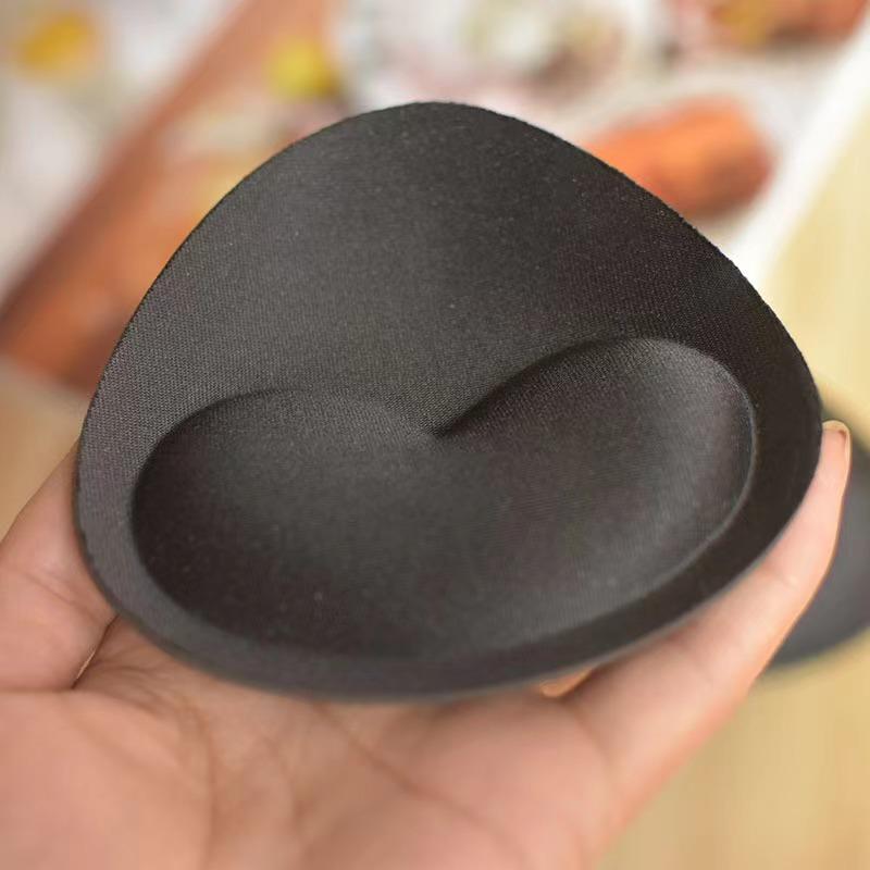1 Pair Summer Swimsuit Padding Inserts Sponge Foam Bra Pads Women Chest Cups Breast Bra Bikini Inserts Chest Pad 2 Colors