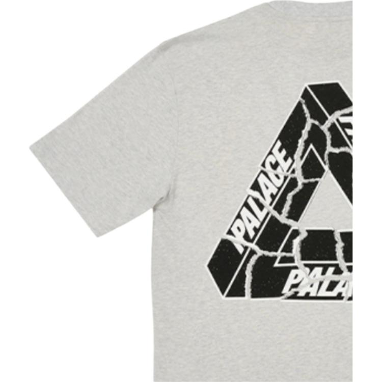 Palace Футболка Tri-Ripped Серые топы унисекс Marl P25TS083
