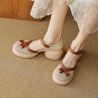 Женская обувь с круглым носком, повседневные нескользящие женские сандалии, дизайнерские роскошные распродажи, летние предложения, дешевая ликвидация