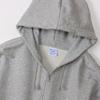 Champion Long Fleece Oxford Gray Men's Full-Zip Hoodie, Sleeve, Lining, One-Point Logo, Basic, C3-W104Z,