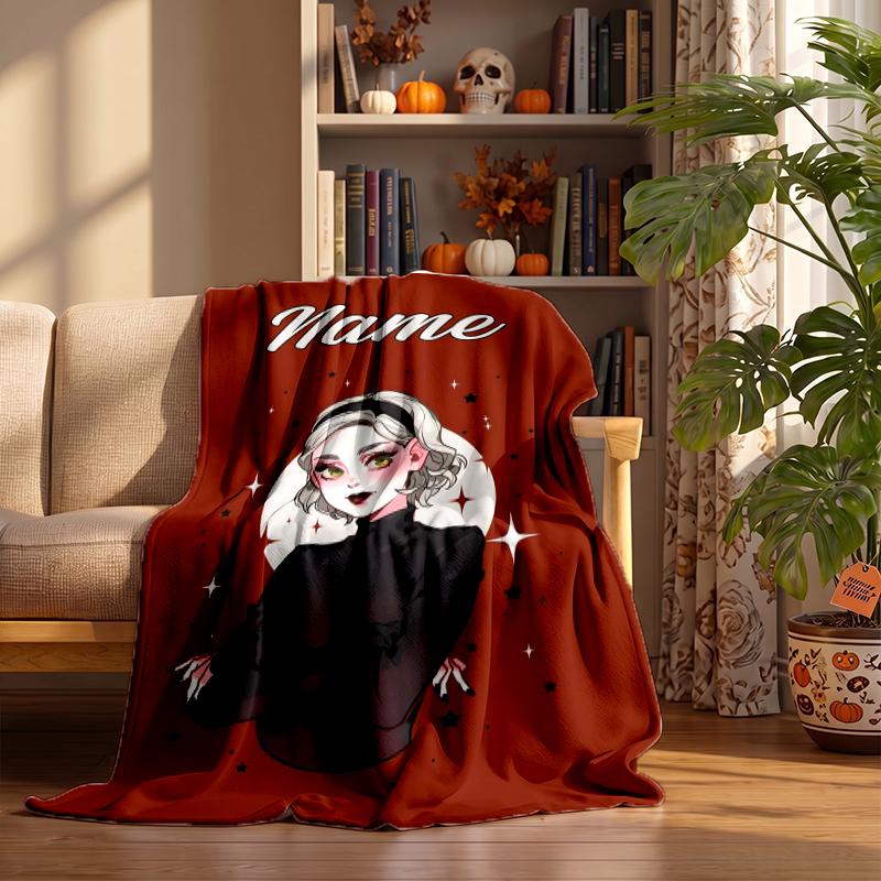 Sabrina Custom Flannel Blankets Soft Warm Cozy Throws for Home Decor Holiday Gifts