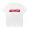 Игровая футболка унисекс Mgs Metal Gear Solid с принтом букв The Metal Solid Snake 5 V Foxhound Special Force Group Fox Hound Tshirt Tee