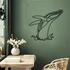 Minimalist Whale Iron Crafts - Elegant Indoor and Outdoor Décor, Perfect for Living Room, Bedroom, and Wall Decoration