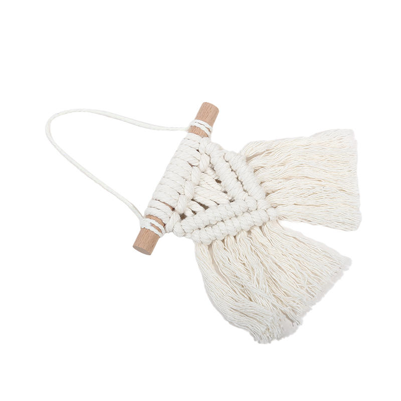 Ручная работа, мини-подвеска в стиле макраме, настенный гобелен в стиле радуги, украшение для автомобиля в стиле бохо для спальни, комнаты для девочек