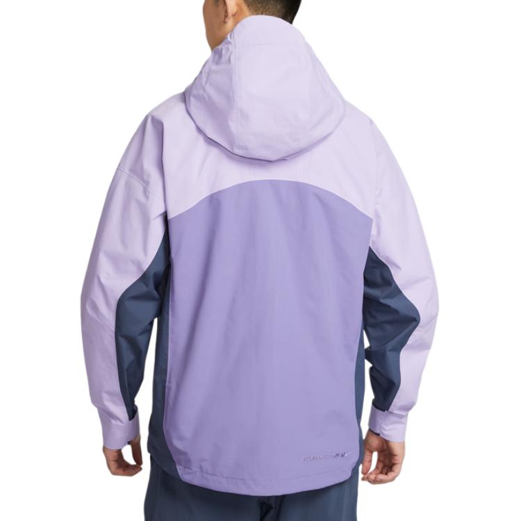 Nike Ветровки Storm FIT Мужские Гидрангия Фиолетовый/Мягкий Фиолетовый/Синий Молния/Горный Белый С капюшоном Умеренный HJ2688-515