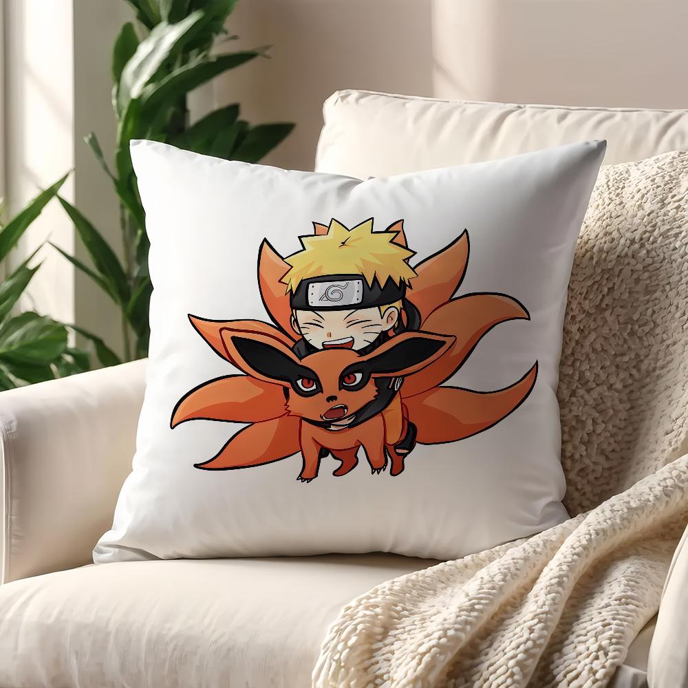Anime NNarutoO Chibi cushion cover For Pillow Printing Sofa Decoration Home Car Room Coffee Shop Office Nordic Simplicity