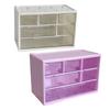 Drawer Desktop Storage Box Large Capacity 6 Compartments Clear Visible Cosmetic Stationary Hair Accessories Jewelry Storage Organizer Container