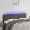 VidaXL LED Headboard Bedroom Furniture Double Bed Accessory Head of Bed Frame Interior Dark Grey 3121521