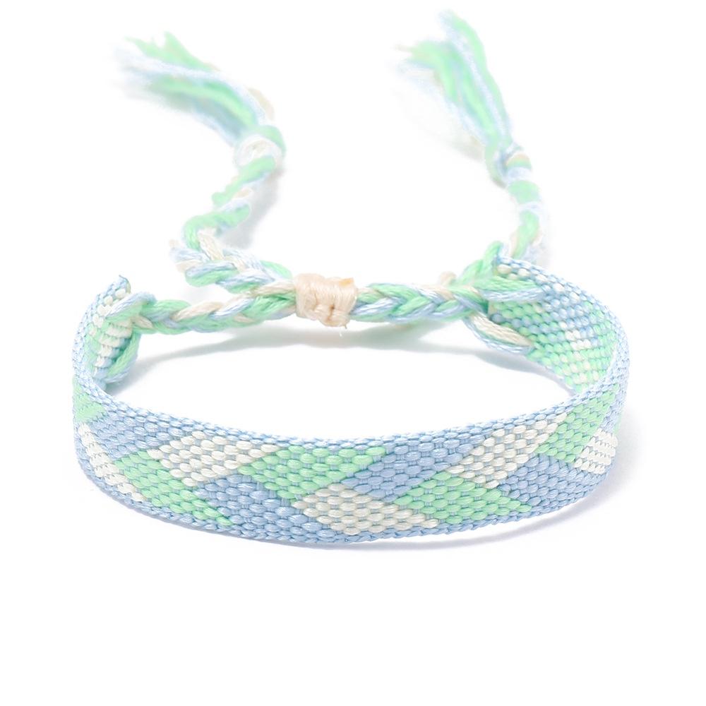 Браслет дружбы ручной работы для женщин в богемном стиле с красочной непальской кисточкой