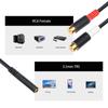 3.5mm To RCA Audio Stereo Cable 3.5mm To 2-Female RCA Adapter Audio Cable Y Splitter Stereo Audio RCA Cable AUX Cord