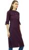 Phagun Cotton Plain Kurti Tunic Mandarin Collar Ethnic Casual Kurta Blouse