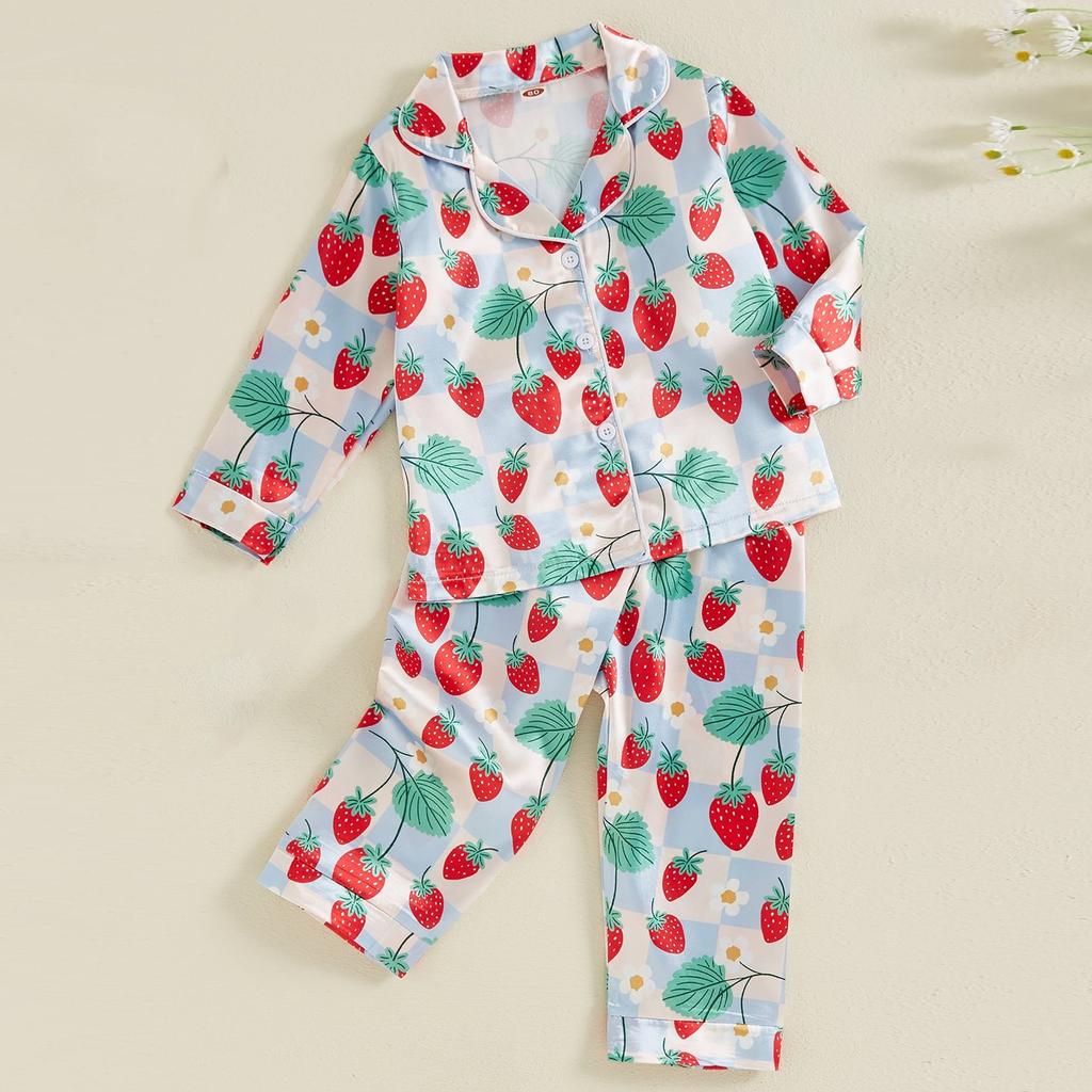 Пижамный комплект с длинными рукавами для мальчиков и девочек, повседневная домашняя одежда, комплект из двух предметов