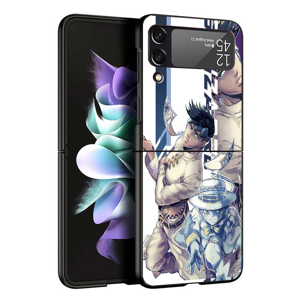 Чехол для телефона с аниме JoJo's Bizarre Adventure для Samsung Galaxy Z Flip7 Flip6 5G Flip5 Flip4 Flip3 ZFlip 7 6 3 4 5 Ударопрочный задний Co