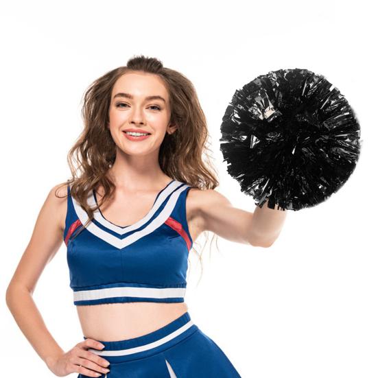 10 шт. помпонов для чирлидеров, металлические помпоны для чирлидеров с кольцами на пальцах, реквизит для командных спортивных игр, танцевальных вечеринок