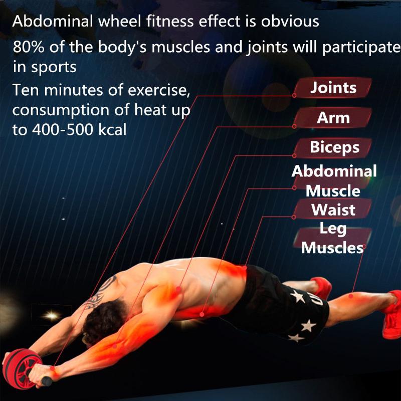 Mute Abdominal Roller Wheel - Core Trainer For Arms, Back, And Belly - Fitness Equipment For Body Shape Training
