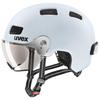 Uvex Rush Visor Bicycle Helmet with LED CE Made In Sizes Cm Light, Certified, Germany, 58-61