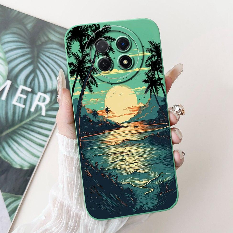 For Realme 12 5G Case For Realme 12X 5G Cover RMX3998 Luxury Fashion Flowers Kawaii Girl Cute Cat Shockproof Phone Case Funda
