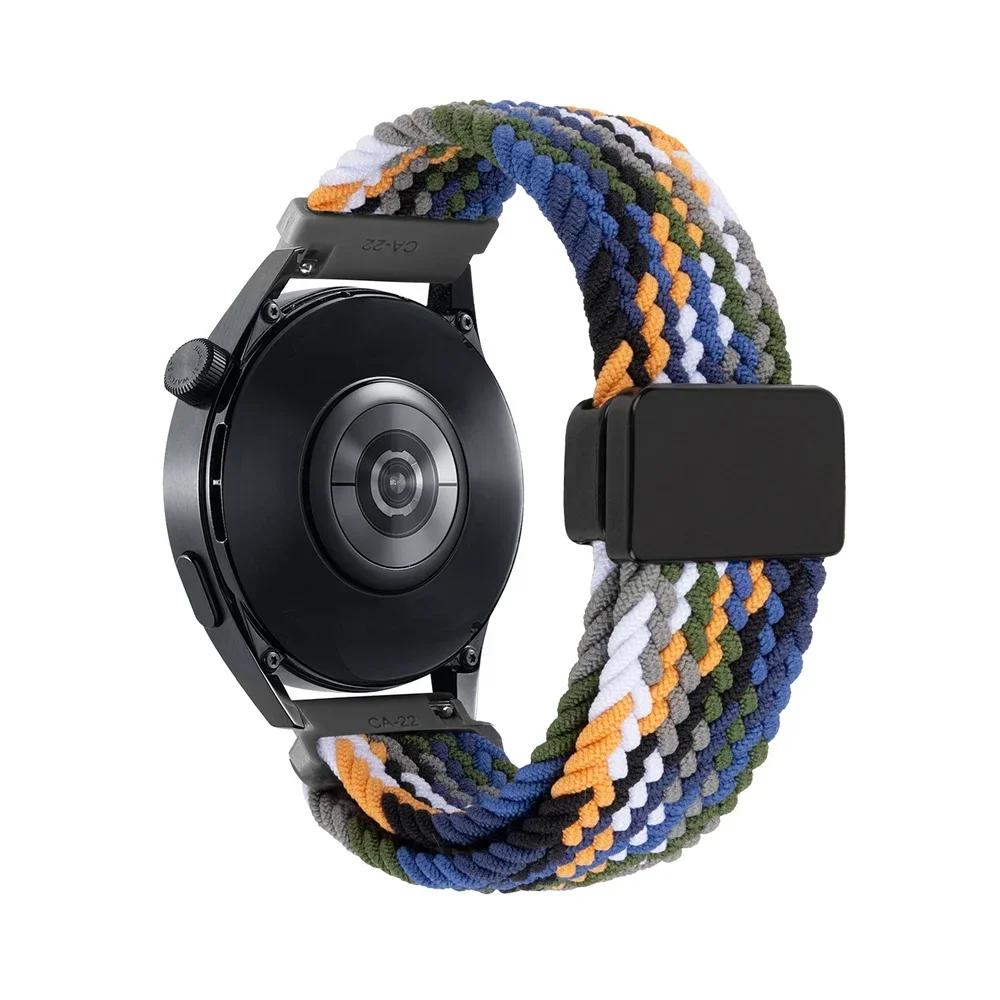 Плетеный ремешок 20 мм 22 мм для HUAWEI WATCH GT 5 Pro 46 мм, ремешок-петля GT5 GT 4 3 42 мм, HONOR Magic Watch 4 GS Pro ES, нейлоновый браслет