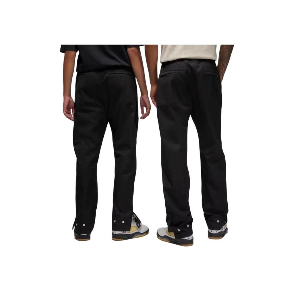 Вязаные джоггеры прямого кроя с эластичной резинкой на талии унисекс с логотипом совместного бренда A Ma Maniere X Jordan, черные FN0616-010