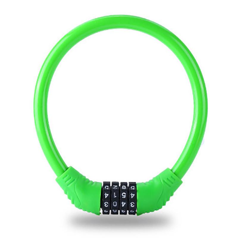 Аксессуары для велосипеда Велосипедный замок Противоугонный пароль для горного велосипеда, защитный тросовый замок, портативный кодовый навесной замок